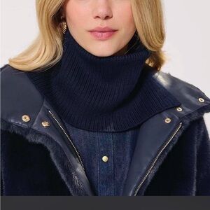 French Connection navy Blue neck warmer